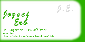 jozsef erb business card